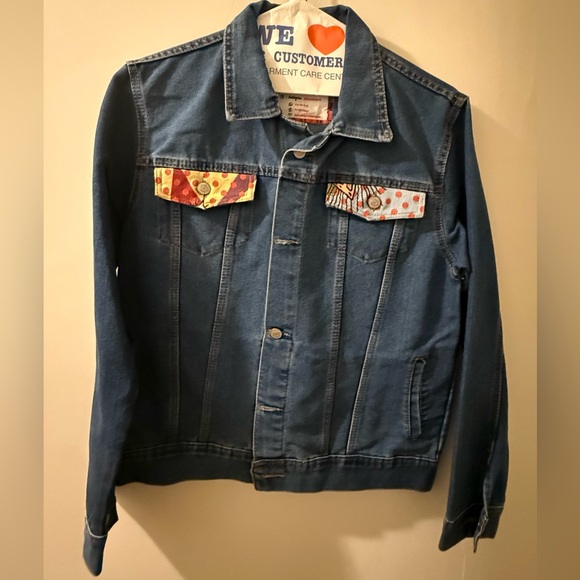Custom, Patterned Denim Jacket - Picture 3 of 5